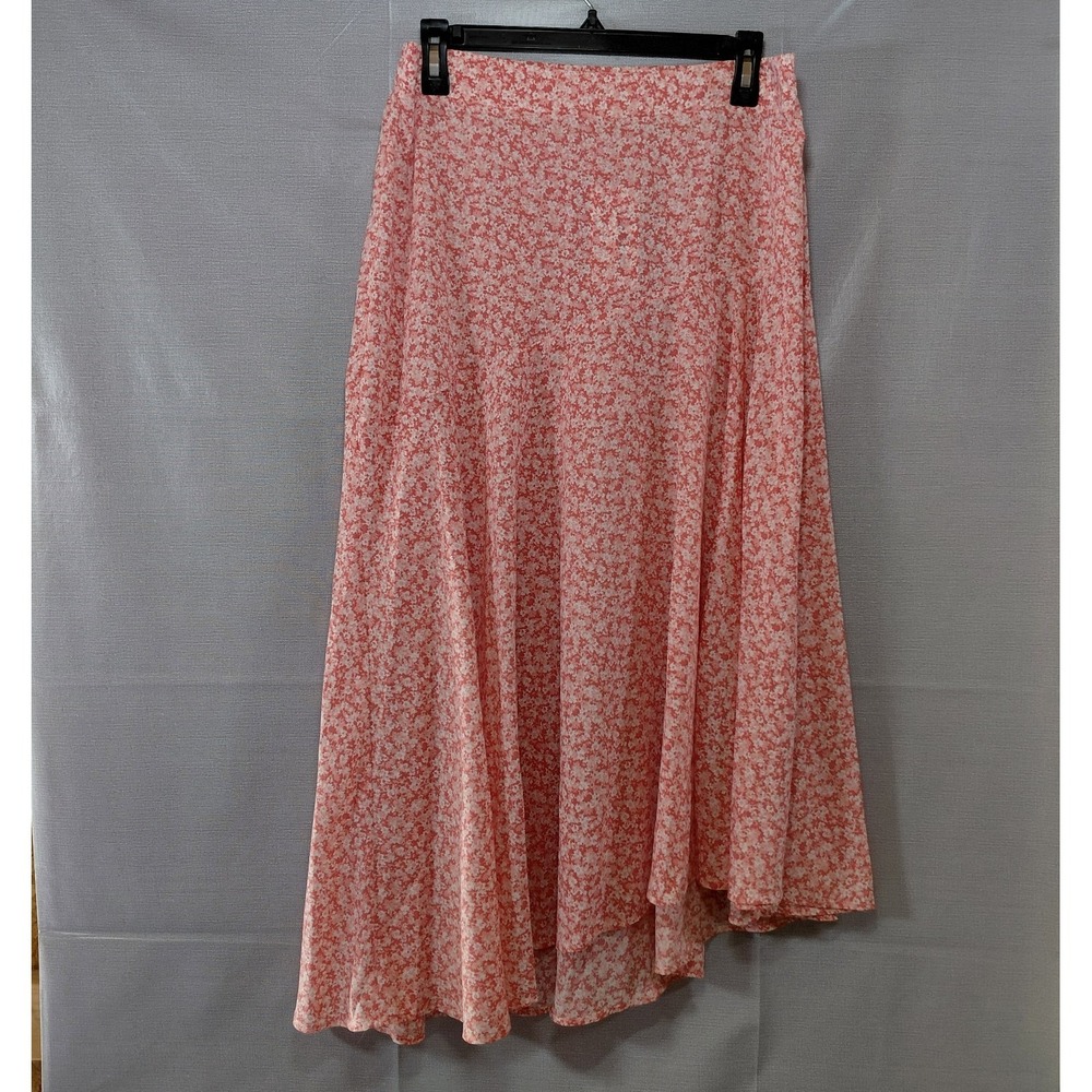 Dokuritu Ditsy Floral Asymmetrical Hem Skirt XL Fit & Flare Lightweight Flowy